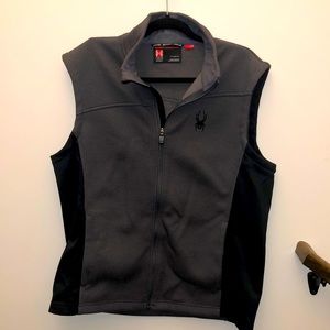 Grey & Black Core Spyder Vest - Mens L - Excellent Used Conditon